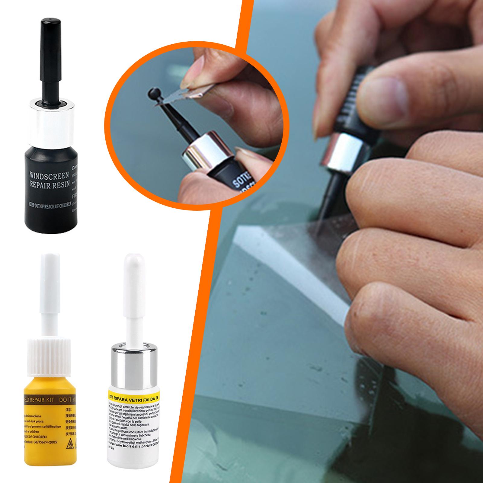 Car Cracked Glass Repair Kit W - Glass Cleaner Streak 评论和价格